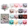 Papel de envoltura de flores de entrega rápida 20pcs/paquete 60*60 cm Boda de Navidad Valentín Día impermeable Regalo de flores de bronceado F0514