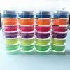 6colorsset Neon Pigment Ombre Glitter Fluorescent color Powder Polish Dust UV Gel Nail Decorations 220630