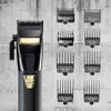 Pro Hair Trimmer Barberology Metal Lithium Hair Clipper Cordless Dual Voltage with Hanging Hook US UK Eu Slop