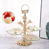 Dishes & Plates Luxury 3 Tier Glass Fruit Tray Candy Cupcake Serving Tray Holder Countertop Desk Dessert Plate Platter Display Home Kitchen