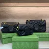 Luxurys Designer Taschen Klassische Umhängetasche Marmont Echtes Leder Kette Umhängetaschen Mode Dame Damen Handtaschen Brieftasche