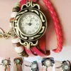 Relógios de pulso Relógio de pulso masculino Crianças pendentes de couro folhas Retro Bracelet Welpwristwatches WatchWatches