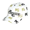 Unisex PG Golf Hat Królewskie lub białe kolory sportowe baseballowa czapka sporty sporty na zewnątrz szczytowe czapki