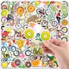 Ny sexig 50st Creative Bicycle Graffiti Cartoon Stickers Decals Diy Bike Bagage Skateboard Laptop Scrapbook Sticker Ins Kid Classic Toy Toy