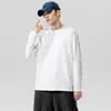 Men's T-Shirts Autumn Long-Sleeved T-Shirt Men's Loose Cotton Top Clothes Crew Neck Spring Long Sleeve Sweatshirt For MenMen's