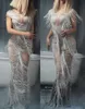 Casual Dresses Women's Birthday Celebrate Tassels Dress Festival Evening Wear White fransar Rhinestones Long Singer Tassel COS294P