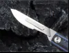 1Pcs Top Quality Artwork Carving Knife 440C Satin Blade G10 Handle EDC Pocket Folding Knives Keychain knifes K1604