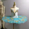 Kostum Danau Angsa putih rok tutu balet atasan beludru untuk gaun balerina gaun wanita anak perempuan anak-anak profesional 220808