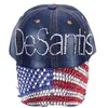 Custom high quality baseball caps for women Cotton Rhinestone Hat snapback cap with letter Desantis wholesale BBA13401