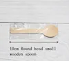 Wooden Teaspoon Spoon Set Mini Coffee Mixing Wooden Free Samples Spoons Birch Hot Customize Logo Available Natural Wood Color HH22-274