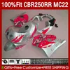 Injection MC22 250CC For HONDA CBR250 CC CBR 250RR 250 RR 90 91 92 93 94 95 Red Silvery 1996 1997 1998 1999 131No.241 CBR250RR 1990 1991 1992 1993 1995 96 97 98 99 Fairing