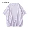 Moinwater Women Khaki solid t koszule żeńskie 100% bawełniane koszulki koszulki krótkie rękawy na lato MT21025 220326