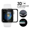 3D منحني الزجاج المقسى 9H الانفجار الكامل غلاف واقية واقي واقي الشاشة لفيلم IWatch 41mm 45mm 38 40 42 44 مم S7 Series 7 6 5 4 3 2