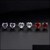 Studörhängen smycken sier hjärta kristall för kvinnor tjej fest presentsmycken smycken grossist - släpp leverans 2021 fvpwb