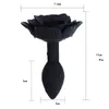 Anal Plug sexy Toys Silicone Smooth Steel Butt Rose Flower Jewelry Anus Expander For WomenMan Dildo Adults Shop5856190