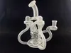 Smoking Pipes recycle white stripe 14mm joint smoking glass bong