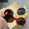 2022漫画子供サングラス丸赤ちゃんプラスチックベアデザイン子供眼鏡かわいい夏のメガネShades Girls Iewear UV400