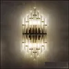 Lampada a muro Home DECO EL FORNITÀ GIARDINE LED E14 SCONCE LIGUATO DI CRISTLA DI IRRO NORDICO PER LA CAMERA DELLA CAMERE FOYER CONSEGNA DELLE