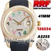 RFF Najnowsze JH126334 Top A3255 Automatyczny Zegarek Mens TW126331 EW126233 Diamond Inlay Rainbow Dial Arabski Stal Stal Litd Out Diament Z Gold Case Eternity Biżuteria Zegarki