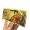 شخصيات OnePiece Monkey D Luffy Grandline رجال أنيمي تحصيل 5000000 ين مجموعة الأوراق النقدية الذهبية عملة ذهبية