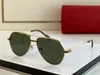 Designer solglasögon för män kvinnor solglasögon premiär de rund mode retro trend guld ram glas lins glasögon för 4 färg valfri utsökt presentförpackning hög kvalitet