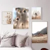 Beige Reed Dandelion Grass Cow Natural Wall Art Canvas Painting Nordic Posters And Prints Pictures For Living Room Decor 220716