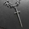 Hangende kettingen Viking ketting ketting met tak zwaard gotisch bos juwelen vrouwen mannen mode geschenken klassieke halsblaasheid