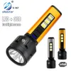 Oplaadbare LED -zaklamp OSL LED -lamp kralen 3cob zijlichten Torstr zaklampen lantaarn licht draagbare verlichting