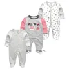 Bebek kız kıyafetleri uzun kollu 123pcs bahar ve sonbahar giyim setleri pamuklu çocuk doğumlu tumarlar 220606