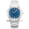 MSF 7118 A324 Automatic Ladies Womens Watch Blue Textured Dial Stainless Steel Bracelet Super Edition Watches Puretime