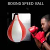 Palla da boxe in pelle PU Sacco da boxe a pera Palline per velocità reflex Allenamento fitness Palla per boxe a doppia estremità