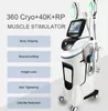 Forma del corpo perdita di peso corpo dimagrante riduzione del grasso stimolazione muscolare hiemt 360 angolo cryo macchina sottile