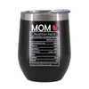 Gepersonaliseerde 12oz wijnbekers Geïsoleerde thermoskoffer Vacuüm Thermosbeker Reis TUMBER Ei Vormige Cup Mother Day Gift Y220511