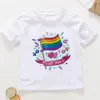 T-Shirts Tasarım Kız Giysileri Harajuku Desen Aşk Bitki Çiçekleri Tişört Yaz Bebek Top Toddler Tees Çocuk Giyim 24mt-Shirts