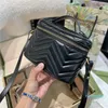 Bolso de moda para mujer Bolsos pequeños Bolsos de lujo Famoso Marmont Bolso de hombro Crossbody Wallet 2022Newest Ladies Hand Cosmetic Bag Make Up Organ