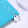 قلادة الحب أنثى الترقوة S925 Sterling Silver Love Necklace Light Luxury Niche Nicklace Netclace Party Hight G220713