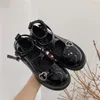 lolita schoenen platform emo op hakken vrouwen loli dikke hiel kruisbandage kawaii cosplay mary janes gothic 220623