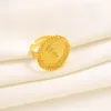 Etiopski tradycyjny zestaw biżuterii Naszyjniki pierścionek Etiopia Fine Gold Gold Erytrea Women039s Habesha Wedding Party Prezent1025463