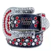 Ceintures de mode Beltes pour femmes créatrices pour hommes BB Simon Rignestone Belt With Bling Rhinestones comme cadeau TQ39