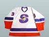 Wskt Custom Men Rare Vintage Springfield Ma Ice Hockey Jerseys Snoop Dogg L Jersey Embroidery Stitched Any Name Number Uniforms White
