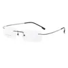 Mode Lunettes de soleil Cadres 518 Mémoire Titane Sans Monture Femmes Ou Hommes Lunettes Marque Designer Myopie Optique Prescription Lunettes FrameFashio