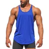 Erkekler pamuk tank üstleri vücut geliştirme fitness erkek yaz egzersiz yelek singlets kas üst w220426