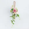 Decorative Flowers & Wreaths Hanging Bouquet Wedding Bridal Chamber Artificial Fake Window Home Wall Pendant Party DecorationDecorative