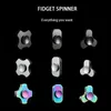 Metaal kleine vierkante fidget spinner mini elf puur koperen vingertop gyro decompressie stress relief autism speelgoed volwassen kind cadeau 220719