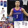 Kansas Jayhawks كرة السلة Jersey Hunter Dickinson Nicolas Timberlake Elmarko Jackson Kevin McCullar JR K.J. آدمز باركر براون جوني فورفي زاك كليمنس 2 براون