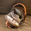 FashionNiche marka Lüks tasarım Yuvarlak Bir Omuz Crossbody Çanta 2022 Moda yuvarlak çantalar çok yönlü baskılı yuvarlak pasta çantası kadın eli