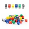 10st 16mm Plastic Gaming Dice Cubes Standard Six Side Decider Parties Board Game Dados Dobbelsten Dnd Dice