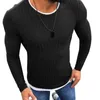 Mode plus size män tröja topp färg block lapptäcke nacken långärmad tröja stickad tröja simpor block presenter l220801