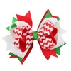 Hair Accessories Naturalwell Girls Christmas Print Hairclips Kids Party Bow Cute Girl Hairbows Ribbon Clips BB030