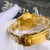 Высококачественные автоматические мужские часы Gold Stainless Steel Luminous Display Designer Watches Orologio di Lusso